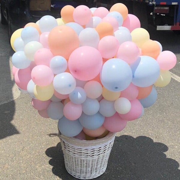 100 stk. Multifarvede Pastel Balloner 10 Tommer Latex Ballon og Fest