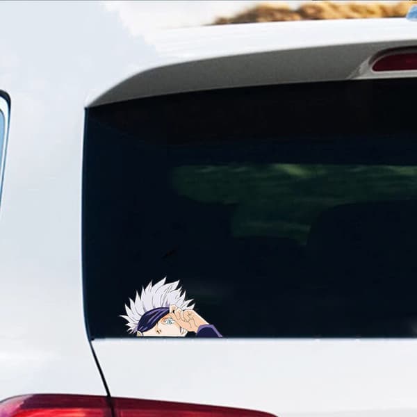 2-pack bilstickers för anime-dekaler för bärbar dator fönster stötfångare Ca
