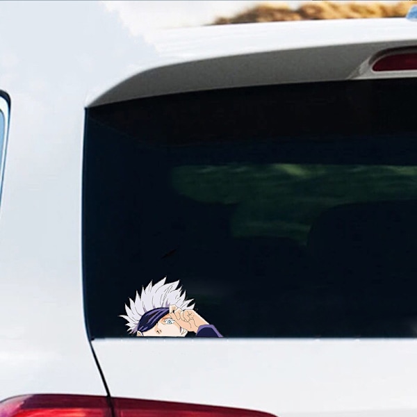 Gojo Satoru -auton tarrat Jujutsu Kaisen -animetarroille kannettava tietokone