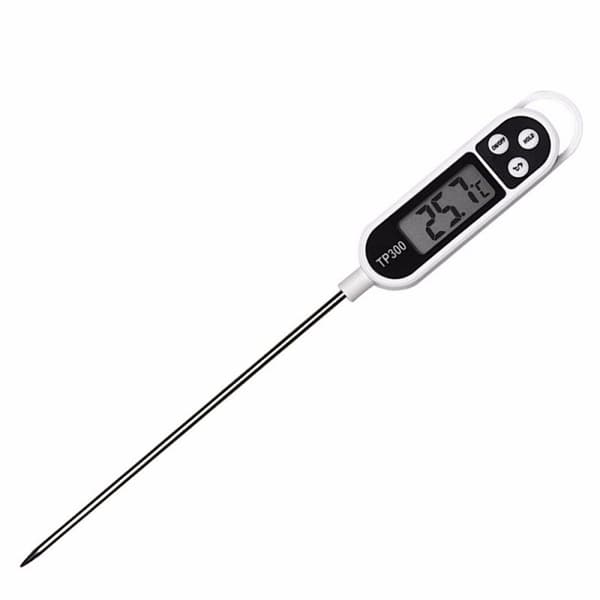 2-delad kökstermometer, digital termometer med lång sond