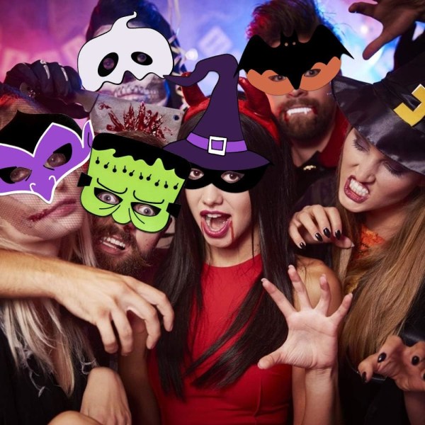 Halloween-dekorasjonssett, Happy Halloween-bannergirlander, 10 gresskar