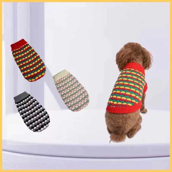 3 nye kæledyrstrøjer Nye hundeklæder efterår/vinter Teddy Boxer swe
