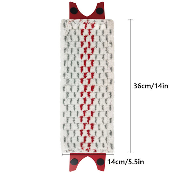 2 stk Vileda /O-Cedar Adapter Flat Mop Utskiftbar Klut Mopphode