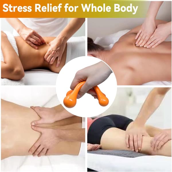 5 stk. palmeformede manuelle massageapparat, dybdevævstryk Poi