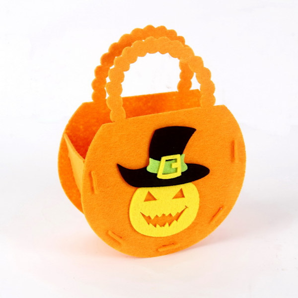 Halloween-kurpitsakarkkipussit lapsille, temppuilupussit, ei-w