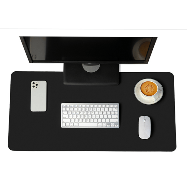Oversized Laptop Musematte Stor Vanntett Lær Skrivebordsmatte Mus