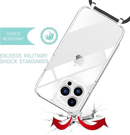 Etui med snor til iPhone 13 Pro, gennemsigtigt etui