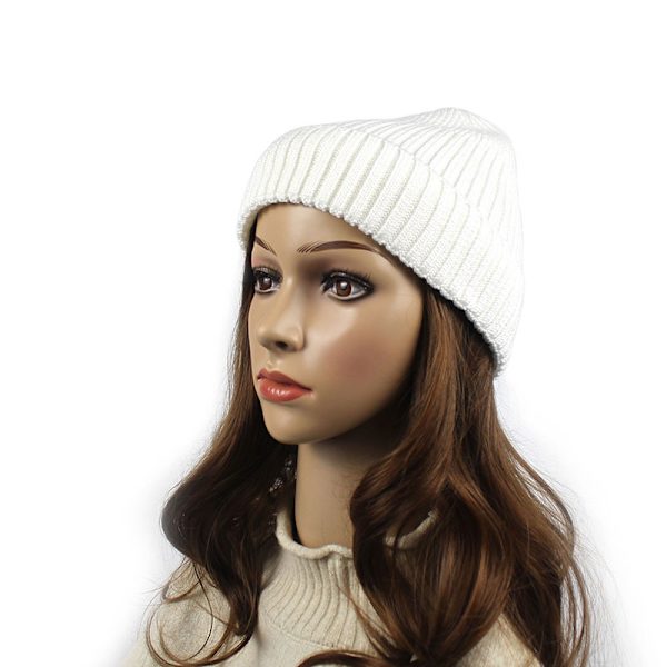 Dames Vinter Strikhue Blød Tie Dye Varm Manchet Hue Ha