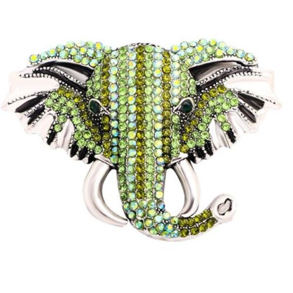 Stor glitrende elefant broche til kvinder mænd fest casual mode