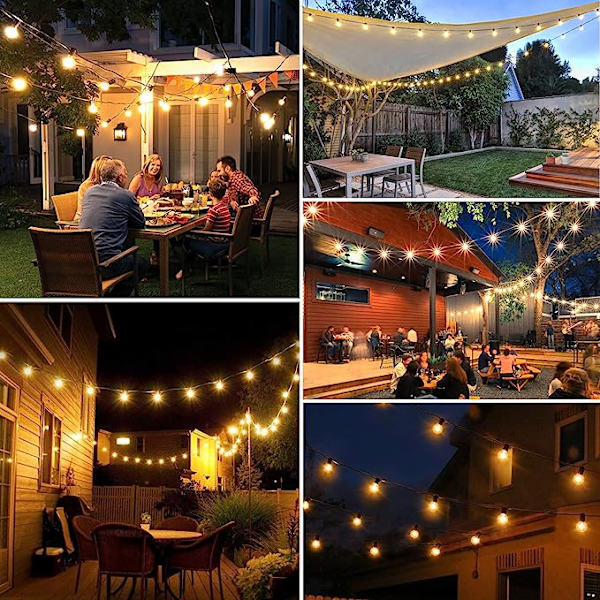 Udendørs Fe-lys, 15M LED Fe-lys