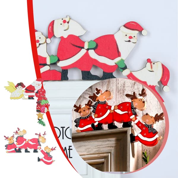 Jul Dörrkarmsdekoration Jul Älg Trä Jul D