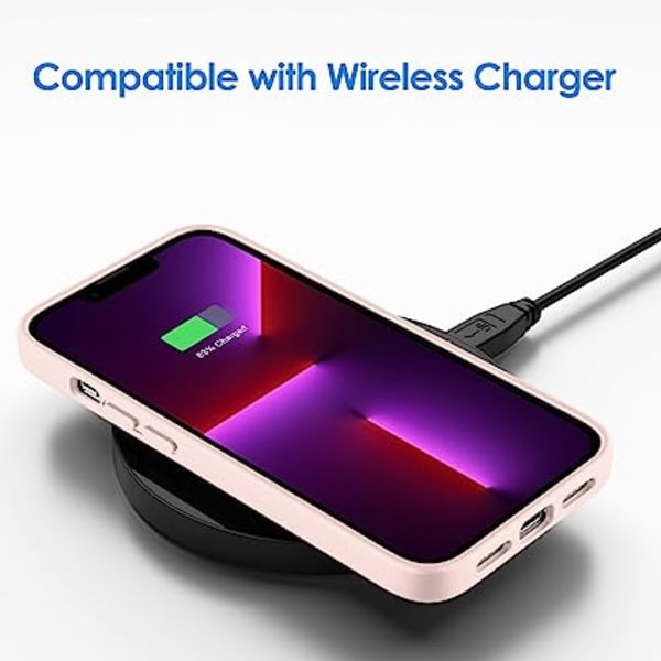 För iPhone 13 Pro 6.1\" Fodral, Mjukt Fibertyg Foder