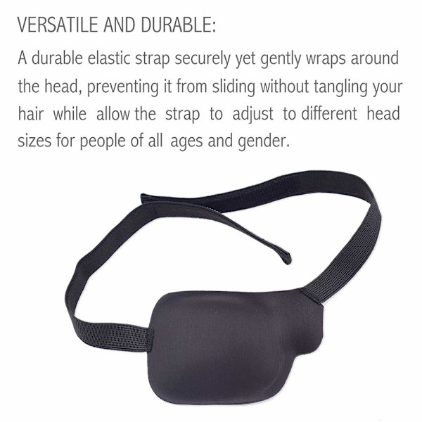 3D ögonlapp Svart stereojustering (höger öga)