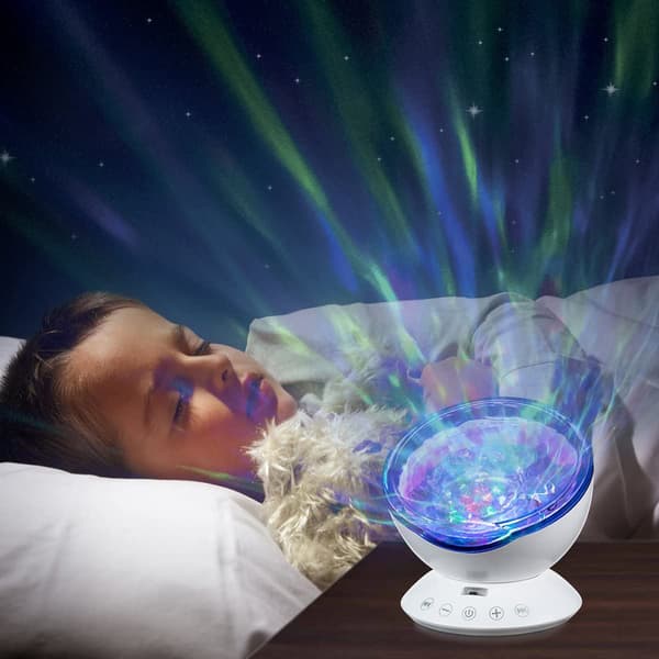 Ocean Wave Projektor, 12 LED Fjärrkontroll Nattljus Timer 7