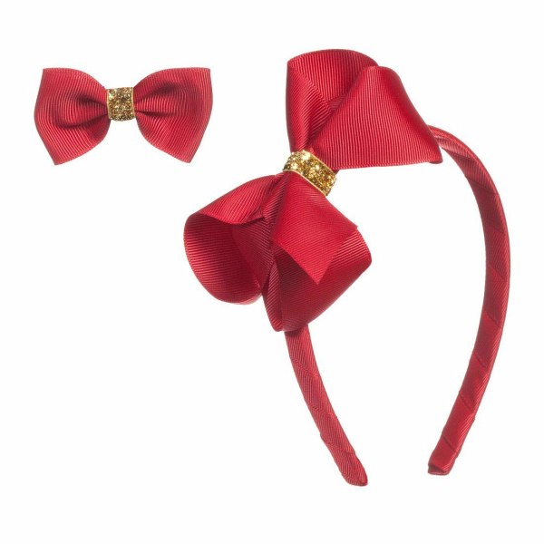 Bow Headband with Alligator Clip for Girls, Comfortable and Harm