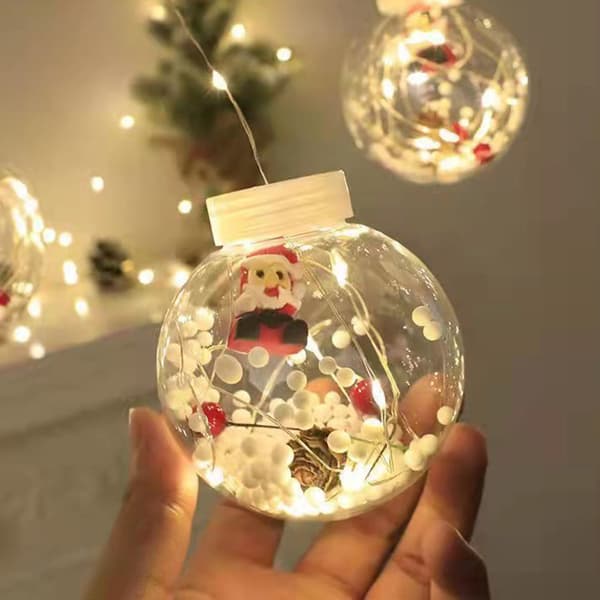 Julelys Kæder LED Votivkugle Gardinlys Gårdhave