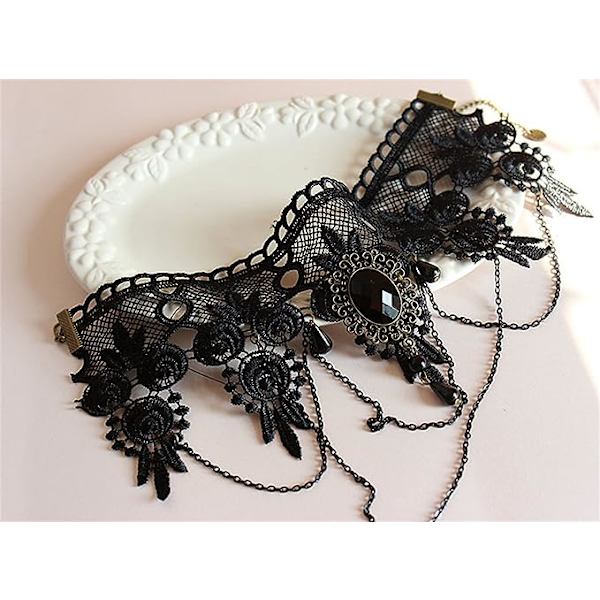 2 stk. Sort Venetiansk Maske Maske