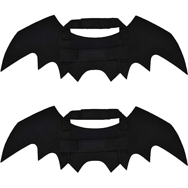 Set med 2 Halloween husdjur fladdermus vingar katt hund fladdermus vampyr kostym Hal