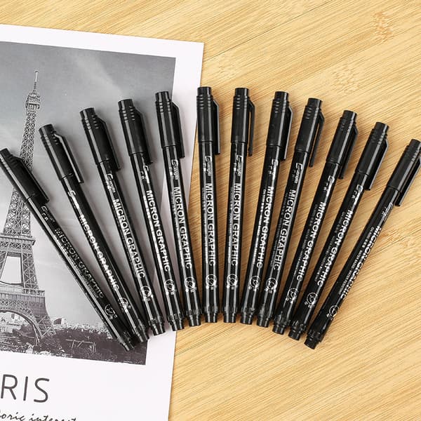 12 st Animation Design Hand-ritad Outlining Pen