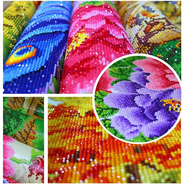 5D DIY timanttimaalaussetti, 5D timanttitaide setti aikuisille tai lapsille F