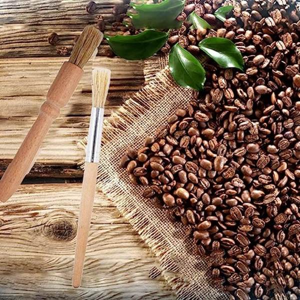 4 kappaleen kahvinpuhdistusharjasarja espressokoneelle