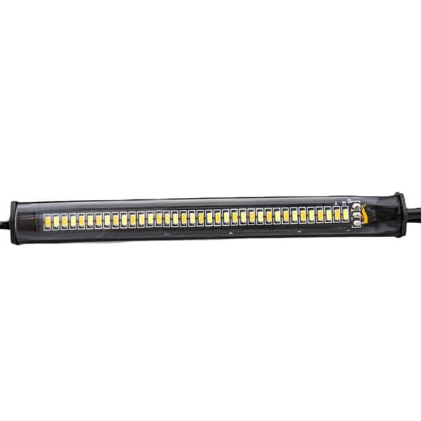 2 st LED-blinkers för motorcykel, ringformade gaffelremsor, flexibla