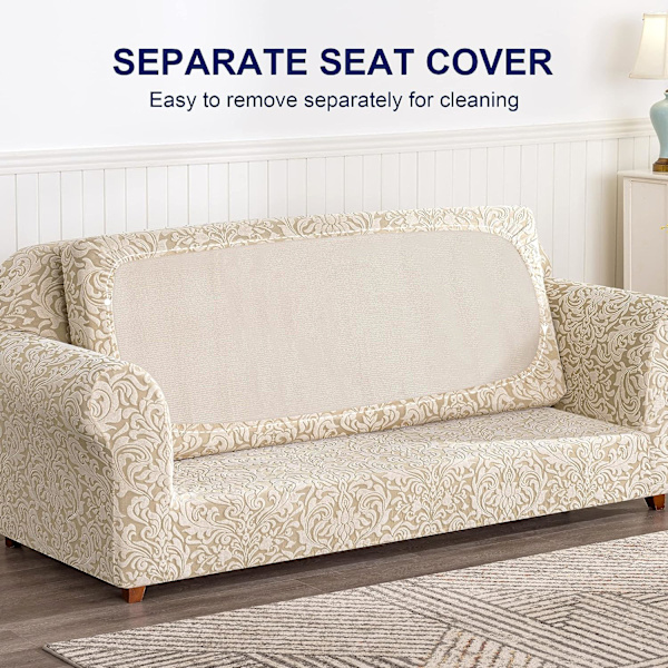 Sofaovertræk Sofaovertræk 2 stykker Jacquard Damask Betræk med S