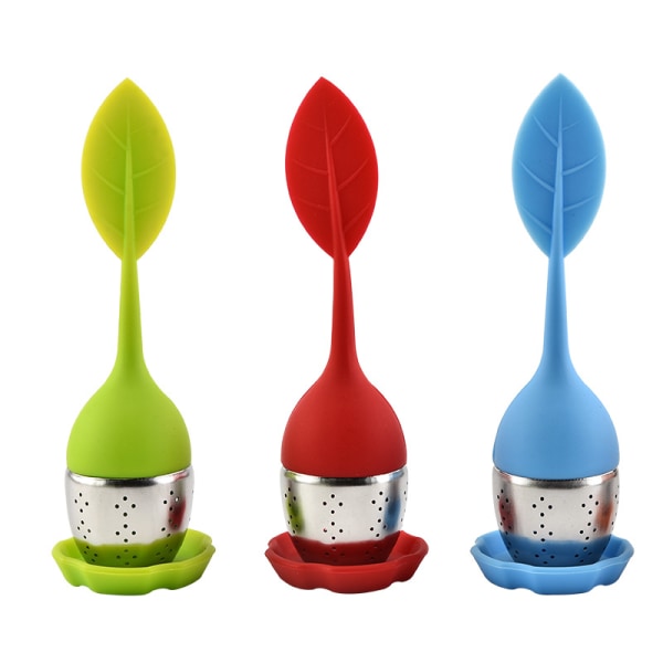 1 stk. silikone te-infuser, te-filter, te-infuser, løs blad T