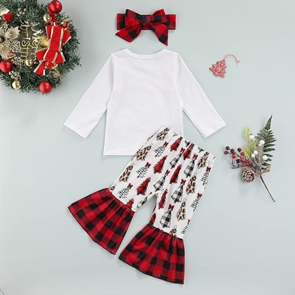 Baby Girl Jouluasu Long Sleeve Santa Top Infant Christma