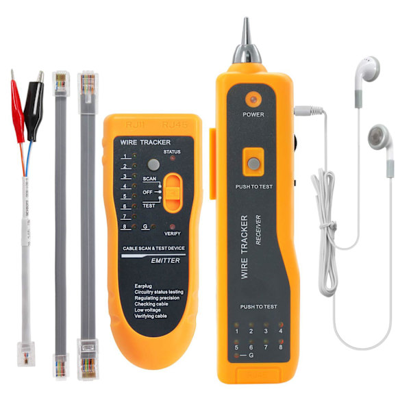 VoIP-kabeltester, netværkskabeltester, kabeltracker, Wi-Fi