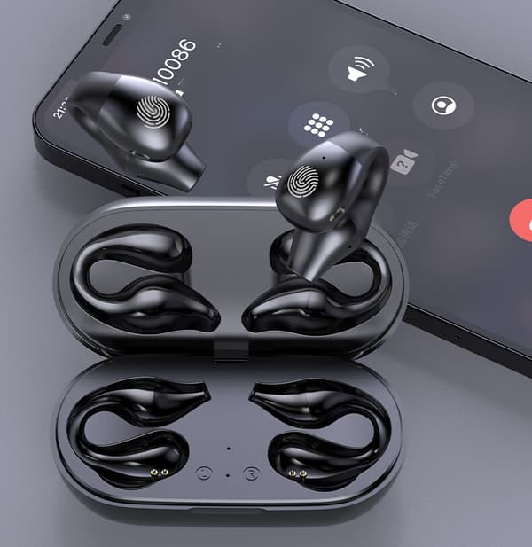 1 stk. Sports Bluetooth trådløse hovedtelefoner sort, Bluetooth 5