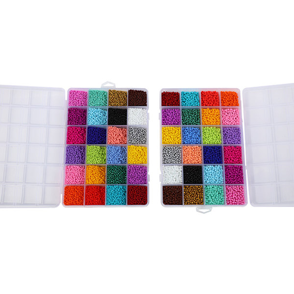 4000 engros ponyperler, flerfarvede armbåndsperler