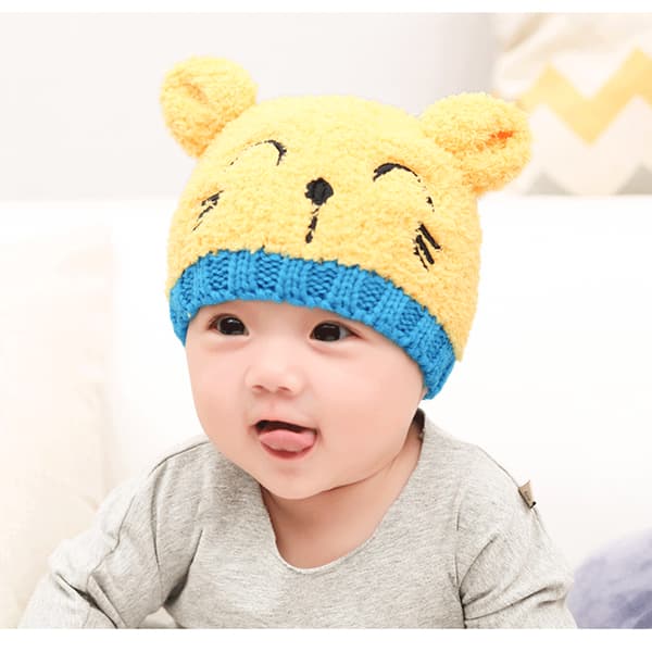 Barn vinter baby mössa hatt, småbarn mössa set med 1 st mössa