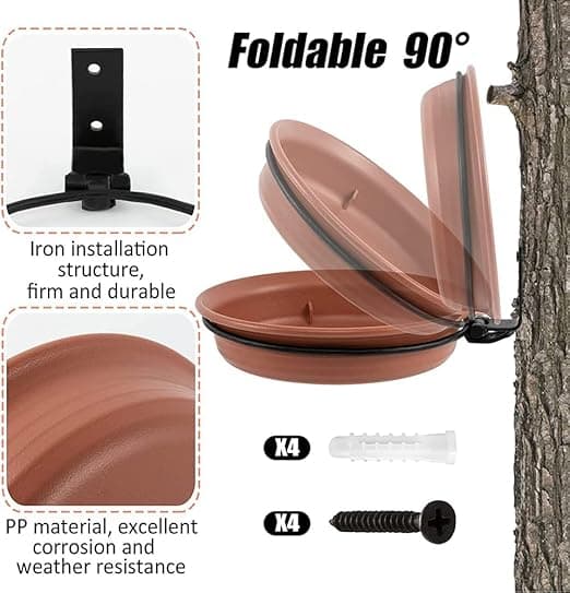 2 stk. fuglebade, udendørs fuglefoder og fuglebad