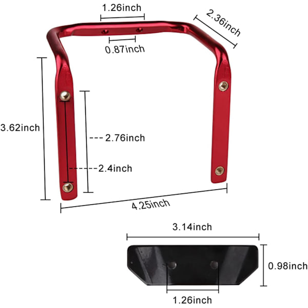 Dobbel flaskeholder for sykkel setepinne