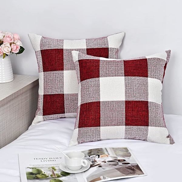 Buffalo Check Pudetrekk Sett med 2-45*45cm