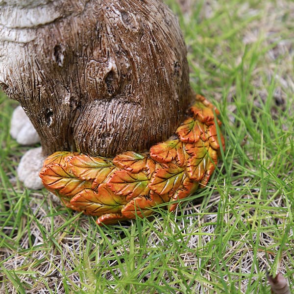 Ræven have statue, 17 cm, farve