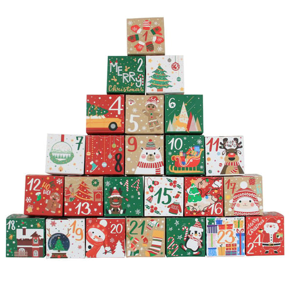 24 dages DIY julekalenderæsker, 24 nedtællingsadvent