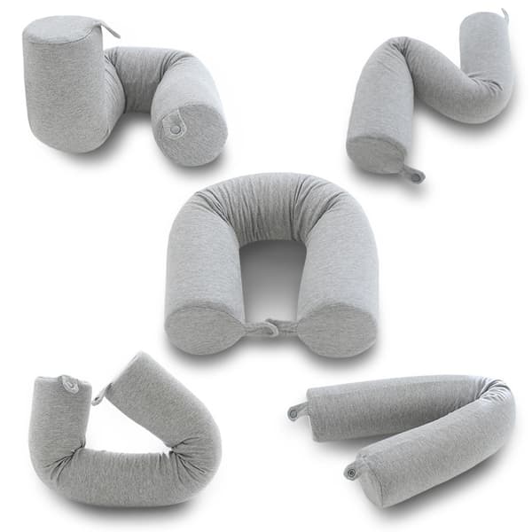 Memory Foam Twisted Cylindrisk Pude Kan Foldes Efter Behov