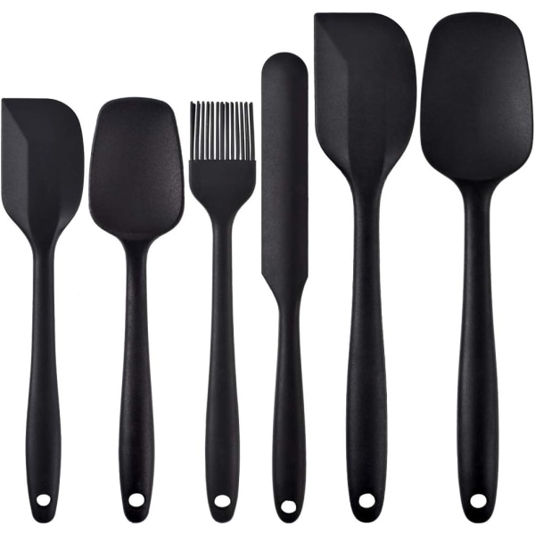 Silicone Spatula Set, Non-Stick Rubber Kitchen Utensils, Stainle