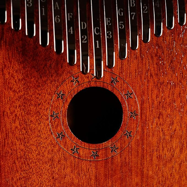 17-tangenters bærbar kalimba