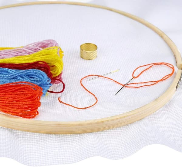 Broderiram 6-pack (15 cm) Bamburamar för korsstygn E