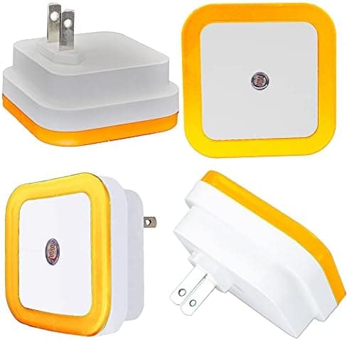 6-pakks Plug-in LED-nattlys med smart lyssensor, 0,5 W Ni
