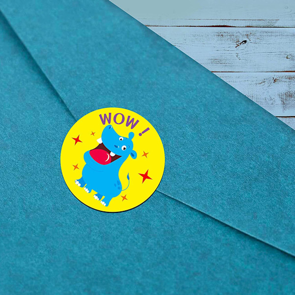 1000 Runde Dyre Stickers, Søde Belønnings Stickers i Søde