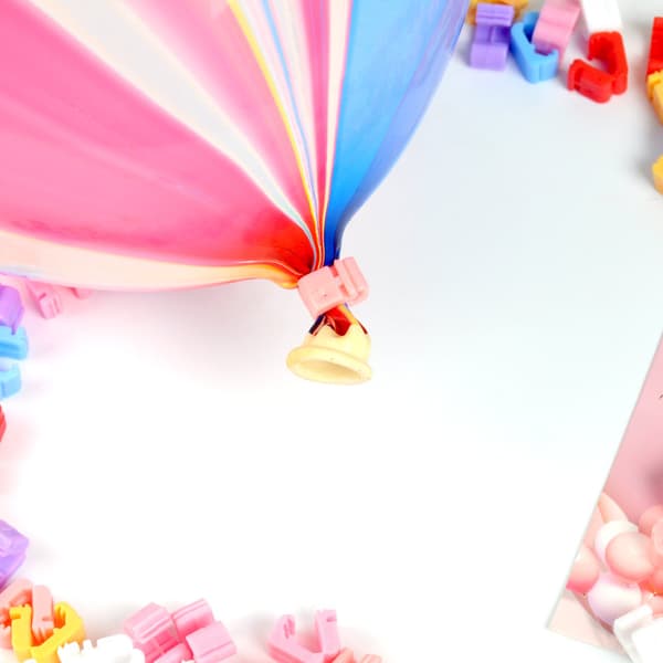 100 Multifarvede Ballonlukninger, Ballonlukningsværktøj, Binderinge