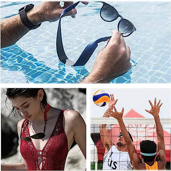 6-pakks flytende neopren sportsbriller bånd for sportsbriller,