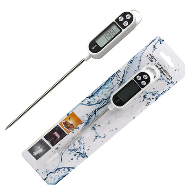 2-delt køkkentermometer, digitalt termometer med lang sonde