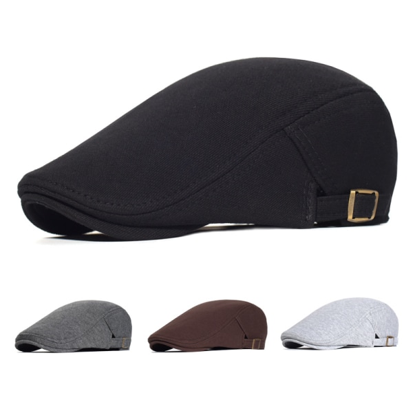 Basker keps män justerbar platt vintage hatt