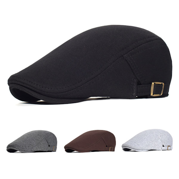 Beret Cap Mænd Justerbar Flad Vintage Hat