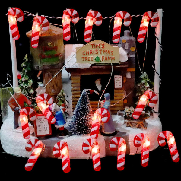 Valosarjat, 10 jalkaa 20 LED 3D Plus Twinkle Lights, USB ja Ba